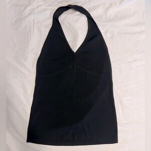 Loft black halter top, euc
